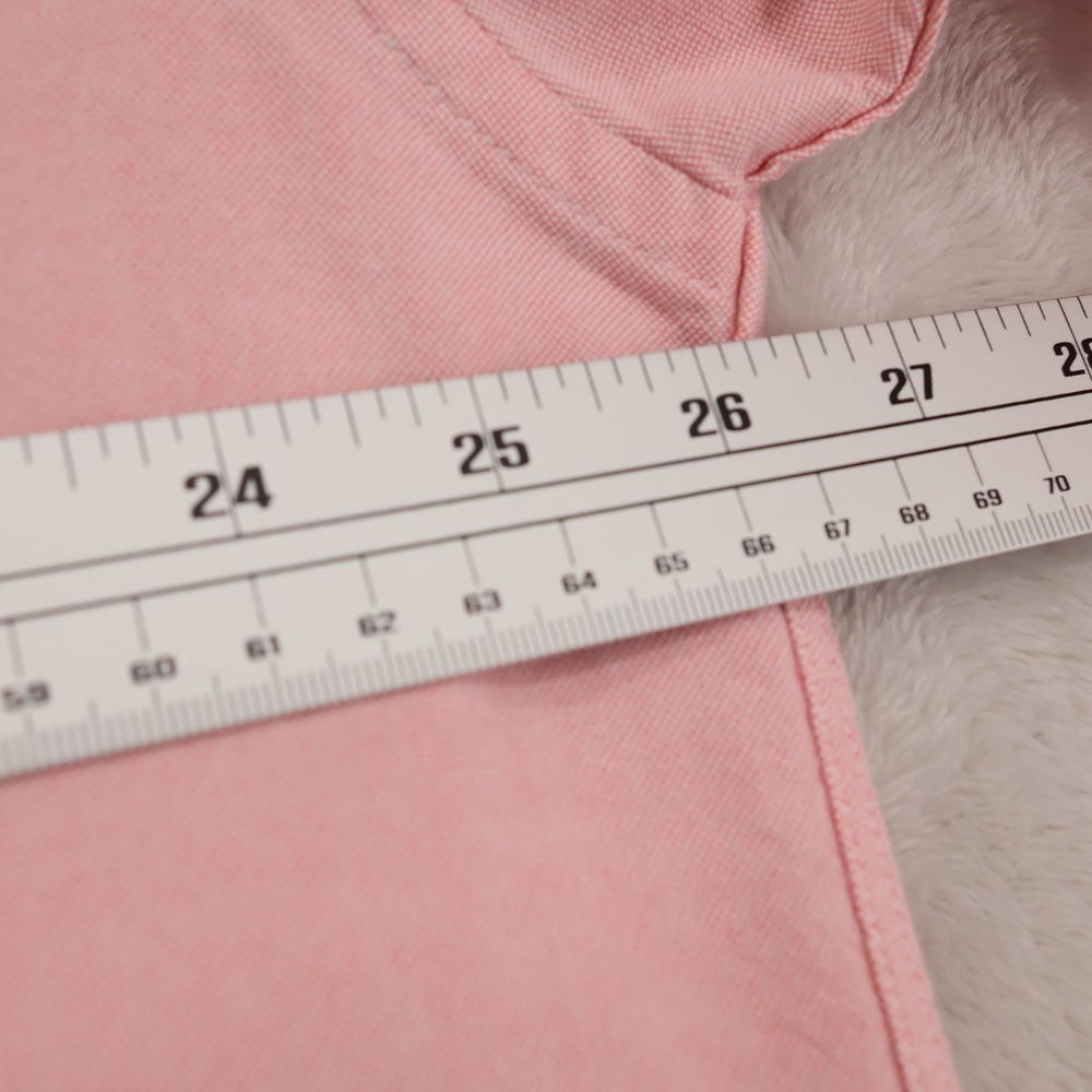 Tommy Hilfiger Mens XL Pink Oxford Long Sleeve Button Down Crest Logo Shirt - Picture 7 of 9